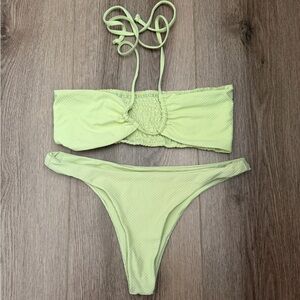 Stone Fox Meadow Bikini Swim Lime Set